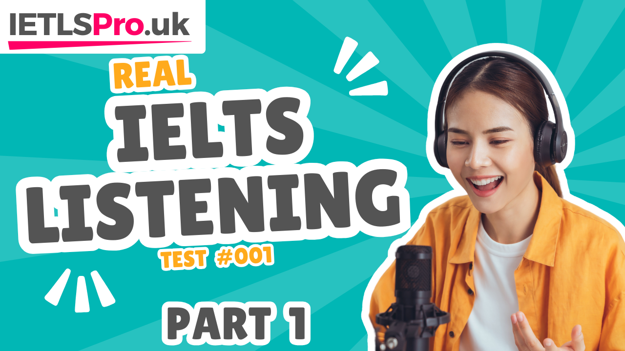 IELTS Listening Practice Test / Part 1 #1